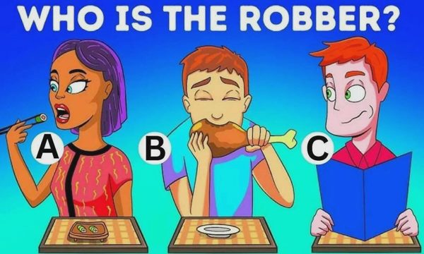 Thử thách IQ: Tìm ra tên cướp trong 35 giây