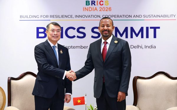 Thủ tướng Chính phủ Lê Minh Hưng gặp Thủ tướng Ethiopia Abiy Ahmed Ali