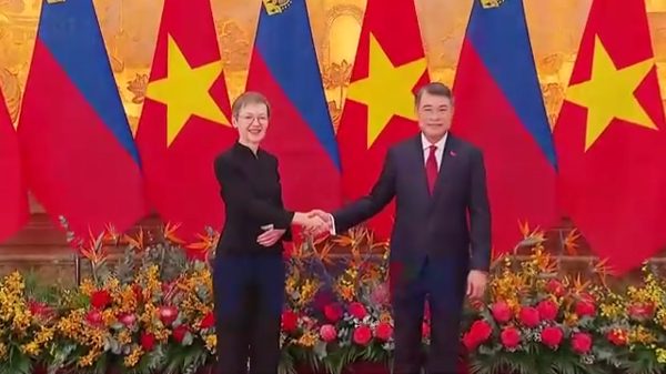 Thủ tướng Lê Minh Hưng chủ trì Lễ đón chính thức Thủ tướng Liechtenstein