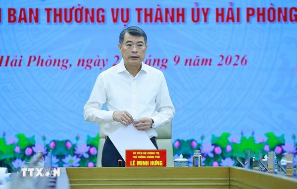 Thủ tướng Lê Minh Hưng: Hải Phòng phải chuẩn bị đội ngũ lãnh đạo có tư duy chiến lược, năng lực kiến tạo