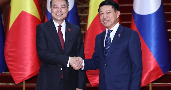 Thủ tướng Lê Minh Hưng hội đàm với Thủ tướng Lào Saleumxay Kommasith