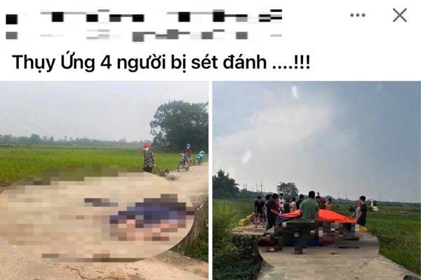 Thực hư thông tin '4 người bị sét đánh' ở Hà Nội