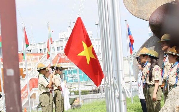 Thượng cờ đoàn thể thao Việt Nam tại Asiad 20