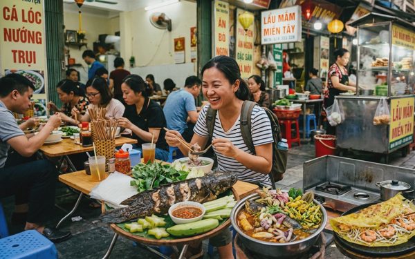 Thưởng thức đặc sản địa phương cũng là trải nghiệm du lịch