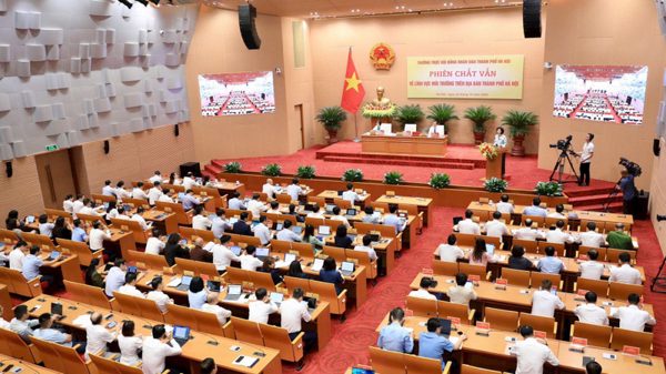 Thường trực Hội đồng nhân dân thành phố Hà Nội tổ chức phiên chất vấn về lĩnh vực môi trường