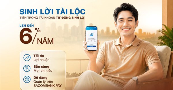 Tiền nhàn rỗi trong tài khoản có thể sinh lời đến 6%/năm