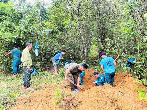 Tìm thấy 3 hài cốt liệt sĩ ở đầu nguồn suối Nước No, Quảng Ngãi