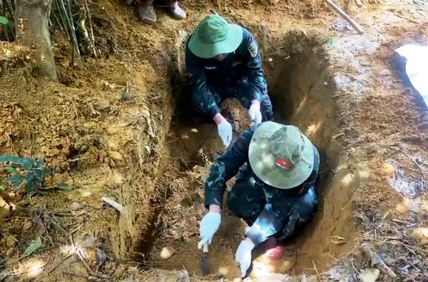 Tìm thấy hài cốt liệt sĩ ở vùng núi TP. Huế