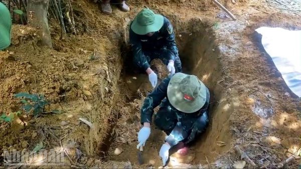 Tìm thấy một hài cốt liệt sĩ tại xã Nam Đông, thành phố Huế