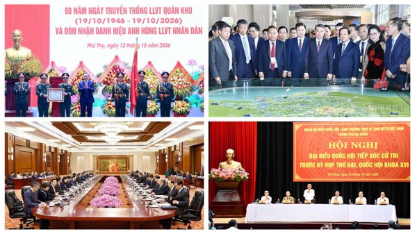 Tin nổi bật ngày 12/10: Tổng Bí thư, Chủ tịch nước Tô Lâm dự Lễ kỷ niệm 80 năm Ngày truyền thống lực lượng vũ trang Quân khu 2; gặp mặt đại diện doanh nghiệp tiêu biểu