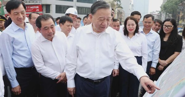 Tổng Bí thư, Chủ tịch nước kiểm tra tiến độ dự án đường Vành đai 1, Vành đai 2,5
