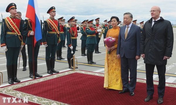 Tổng Bí thư, Chủ tịch nước Tô Lâm bắt đầu thăm Nga