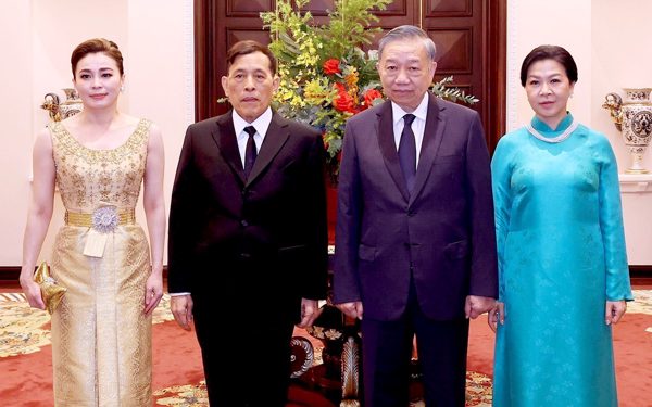 Tổng Bí thư, Chủ tịch nước Tô Lâm chủ trì chiêu đãi Nhà vua Thái Lan và Hoàng hậu