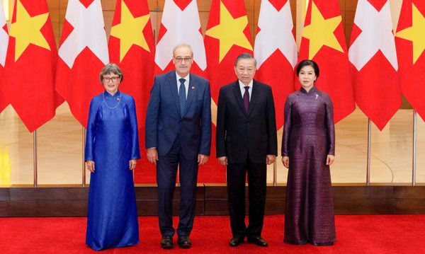 Tổng Bí thư, Chủ tịch nước Tô Lâm chủ trì Lễ đón Tổng thống Liên bang Thụy Sĩ
