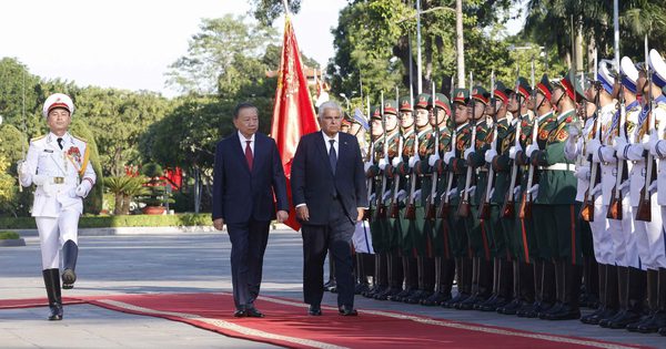 Tổng Bí thư, Chủ tịch nước Tô Lâm chủ trì lễ đón Tổng thống Panama
