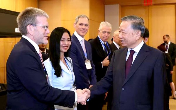 Tổng Bí thư, Chủ tịch nước Tô Lâm dự tọa đàm bàn tròn với các doanh nghiệp lớn của Mỹ
