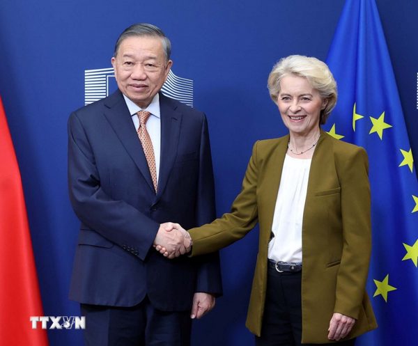 Tổng Bí thư, Chủ tịch nước Tô Lâm gặp Chủ tịch Ủy ban châu Âu Ursula von der Leyen