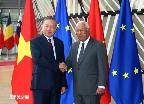 Tổng Bí thư, Chủ tịch nước Tô Lâm hội đàm với Chủ tịch Hội đồng châu Âu