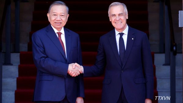 Tổng Bí thư, Chủ tịch nước Tô Lâm hội đàm với Thủ tướng Canada Mark Carney