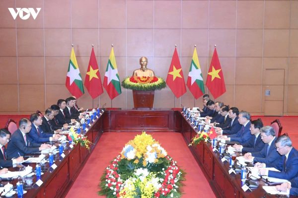 Tổng Bí thư, Chủ tịch nước Tô Lâm hội đàm với Tổng thống Myanmar Min Aung Hlaing
