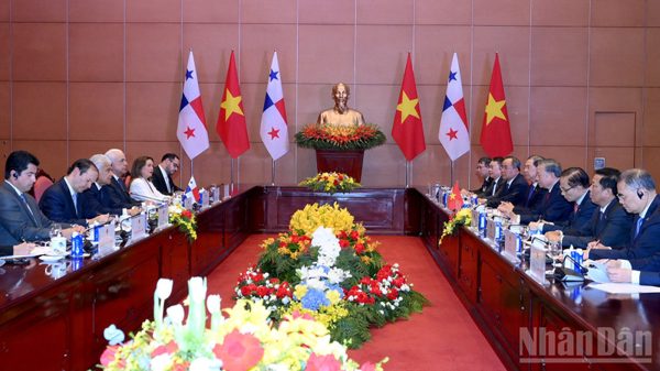 Tổng Bí thư, Chủ tịch nước Tô Lâm hội đàm với Tổng thống Panama Jose Raul Mulino