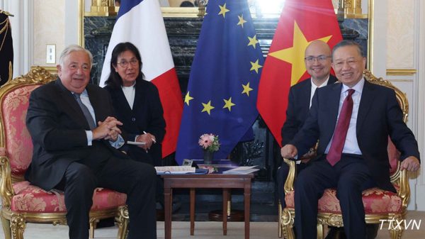 Tổng Bí thư, Chủ tịch nước Tô Lâm hội kiến Chủ tịch Thượng viện Pháp Gérard Larcher