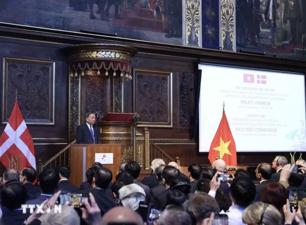 Tổng Bí thư, Chủ tịch nước Tô Lâm phát biểu chính sách tại Đại học Copenhagen