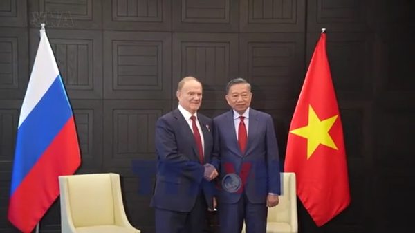 Tổng Bí thư, Chủ tịch nước Tô Lâm tiếp Chủ tịch Đảng Cộng sản Liên bang Nga