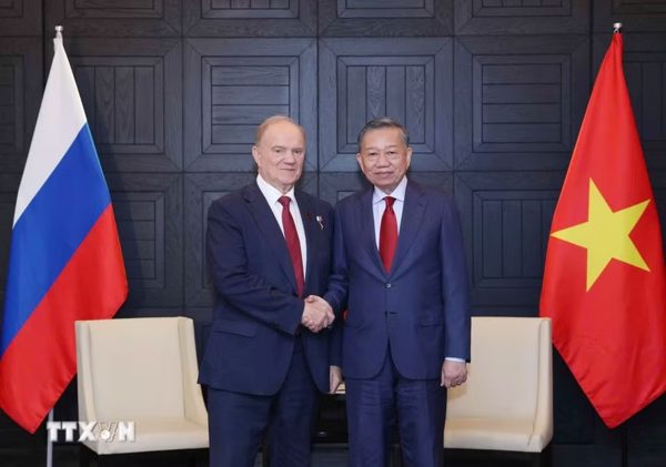 Tổng Bí thư, Chủ tịch nước Tô Lâm tiếp Chủ tịch Đảng Cộng sản Nga
