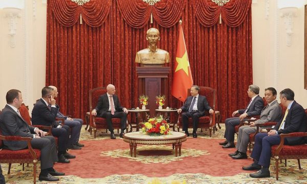 Tổng Bí thư, Chủ tịch nước Tô Lâm tiếp Chủ tịch FIFA