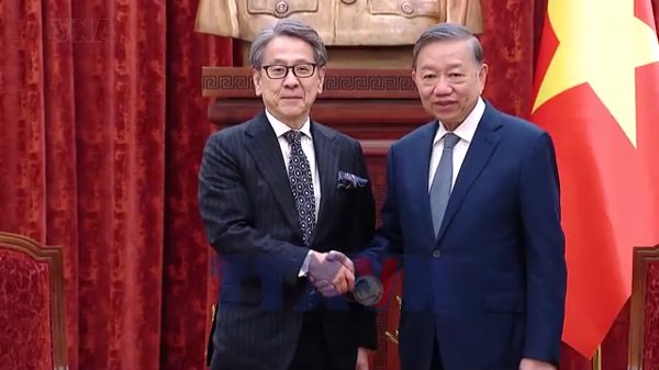 Tổng Bí thư, Chủ tịch nước Tô Lâm tiếp Chủ tịch Ngân hàng Hợp tác Quốc tế Nhật Bản