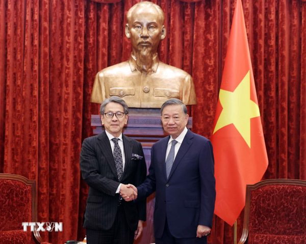 Tổng Bí thư, Chủ tịch nước Tô Lâm tiếp Chủ tịch Ngân hàng Hợp tác Quốc tế Nhật Bản