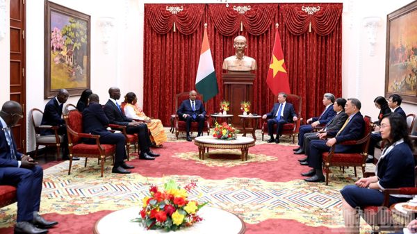 Tổng Bí thư, Chủ tịch nước Tô Lâm tiếp Chủ tịch Quốc hội Bờ Biển Ngà Patrick Achi