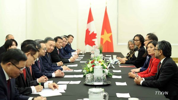 Tổng Bí thư, Chủ tịch nước Tô Lâm tiếp Nhóm Nghị sĩ hữu nghị Canada-Việt Nam
