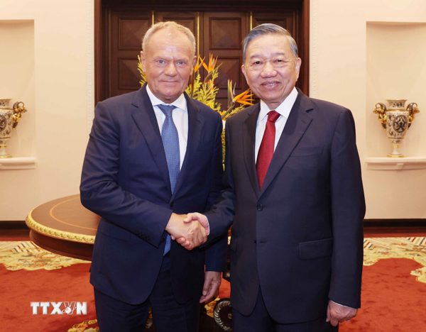 Tổng Bí thư, Chủ tịch nước Tô Lâm tiếp Thủ tướng Ba Lan Donald Tusk