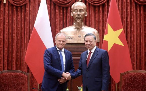 Tổng Bí thư, Chủ tịch nước Tô Lâm tiếp Thủ tướng Ba Lan Donald Tusk