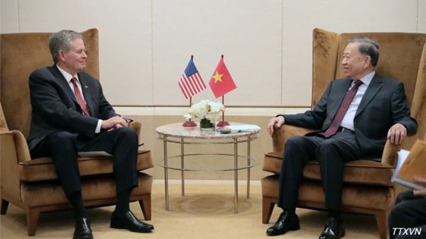 Tổng Bí thư, Chủ tịch nước Tô Lâm tiếp Thượng nghị sĩ Hoa Kỳ Steve Daines