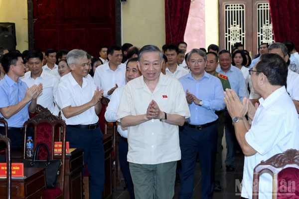 Tổng Bí thư, Chủ tịch nước Tô Lâm tiếp xúc cử tri trước Kỳ họp thứ 2, Quốc hội khóa XVI
