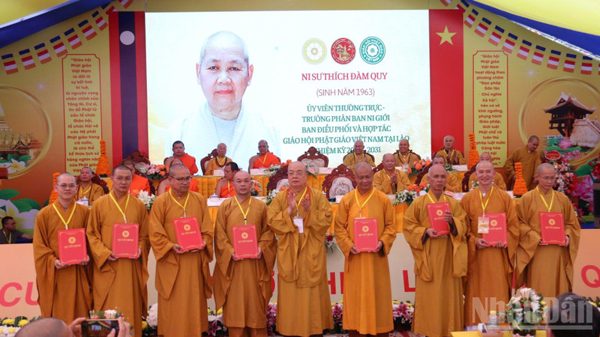 Tổng kết công tác Phật sự Ban Điều phối và Hợp tác Phật giáo Việt Nam tại Lào nhiệm kỳ 2022-2027