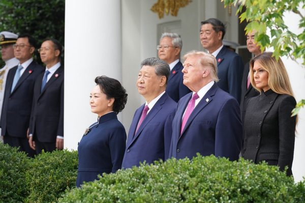 Tổng thống Mỹ Donald Trump đón Chủ tịch Trung Quốc Tập Cận Bình tại Nhà Trắng