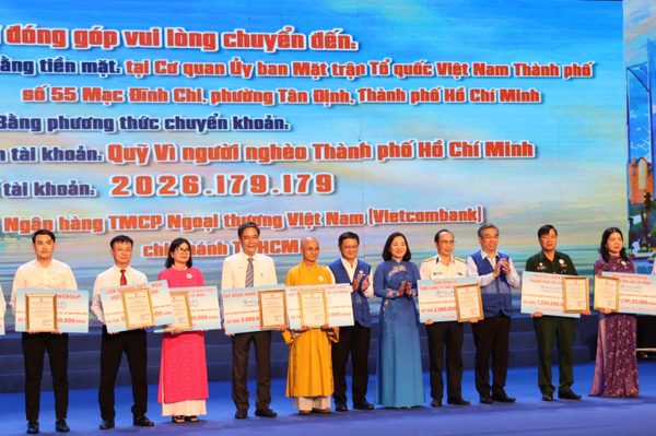 TPHCM tiếp nhận hơn 165 tỷ đồng để chăm lo an sinh xã hội