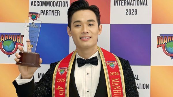 Trần Tiến Dũng đoạt Á vương 4 Manhunt International 2026