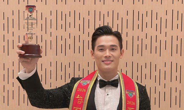 Trần Tiến Dũng đoạt á vương 4 Manhunt International 2026