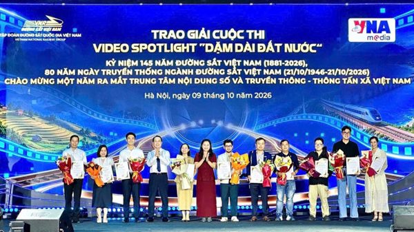 Trao giải các cuộc thi chào mừng 145 năm xây dựng và phát triển Đường sắt Việt Nam