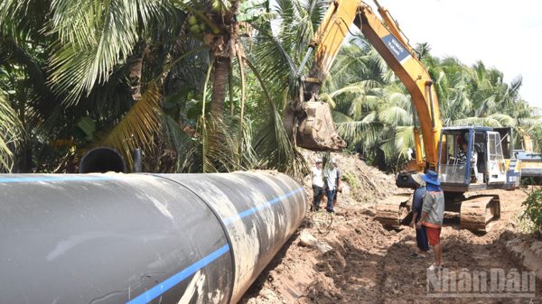Triển khai nhanh dự án nhà máy nước thô liên vùng ở tỉnh Đồng Tháp-Tây Ninh-Vĩnh Long