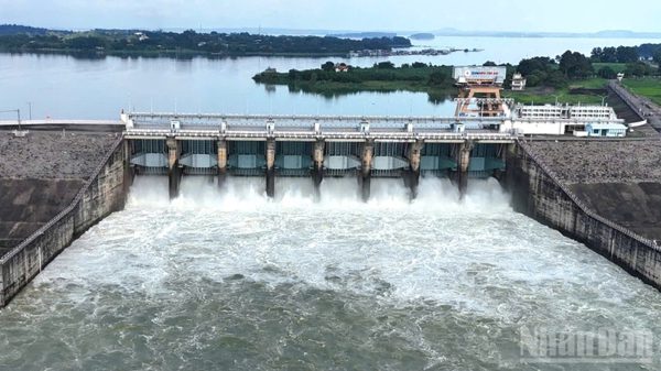 Triều cường sông Đồng Nai dâng cao, thủy điện Trị An giảm lượng xả lũ