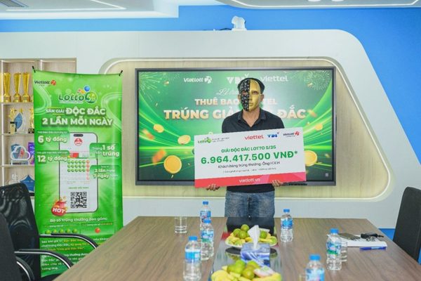 Trong 1 tháng, xổ số quay nhanh Lotto 5/35 có 5 người trúng độc đắc