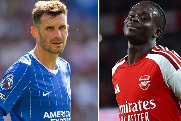 Trực tiếp bóng đá Brighton vs Arsenal: Đội hình ra sân mạnh nhất