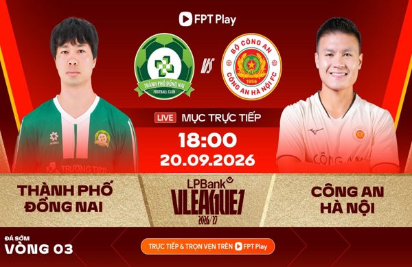 Trực tiếp bóng đá Đồng Nai vs CAHN: Công Phượng dự bị