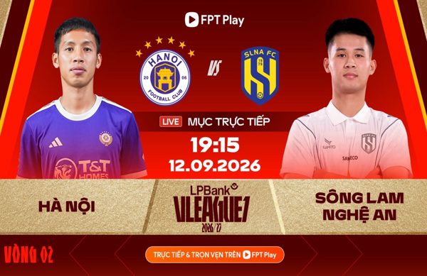 Trực tiếp bóng đá Hà Nội vs SLNA: Đi tìm chiến thắng